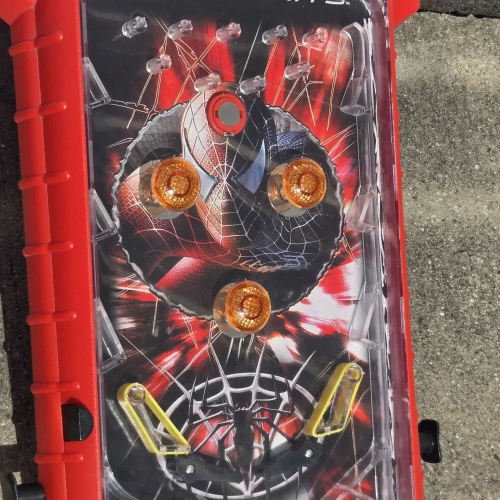 Spider-Man 3 Tabletop Pinball Game MGA Marvel 2006 Electronic Tested Working